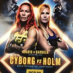 Sold Out Posters UFC 219 - Cyborg Vs Holm Poster MMA Ultimate Fighting Print