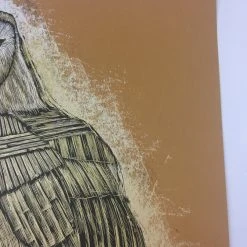 Art Prints Reconstructed Barn Owl - 2013 Dan Grzeca Poster Art Print Burnt Orange