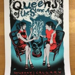 Queens Of The Stone Age - 2008 Justin Hampton Poster Calgary, CAN Calgary Stampe
