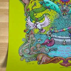 Umphrey's McGee - 2020/2021 Marq Spusta Poster Miami, FL 1st Green