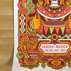 Gig Posters Dave Matthews Band - 2022 Bene Rohlmann Poster Cancun N2