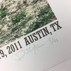 Flatstock 29 - 2011 Dan MacAdam Crosshair Poster Austin, TX Austin Convention Ce Gig Posters