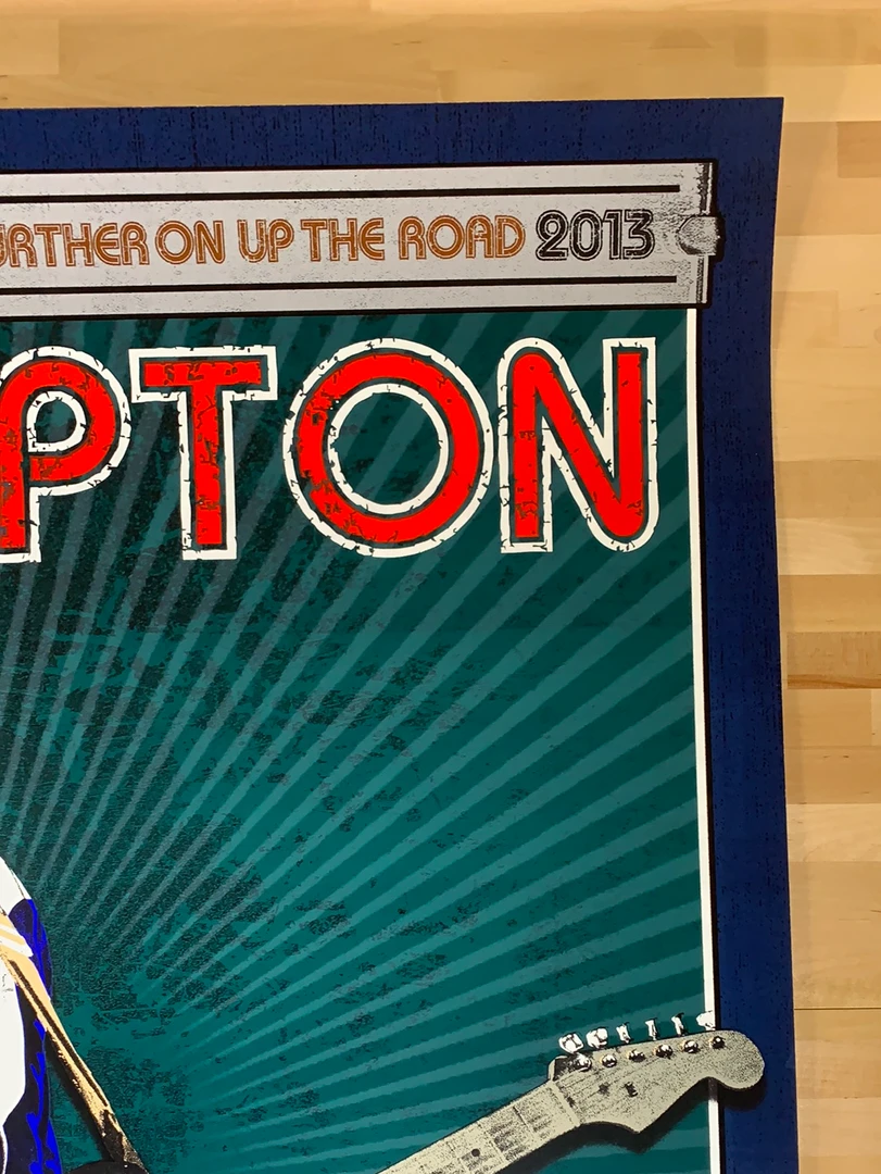 Eric Clapton - 2013 Ron Donovan Firehouse Poster European Tour Gig Posters