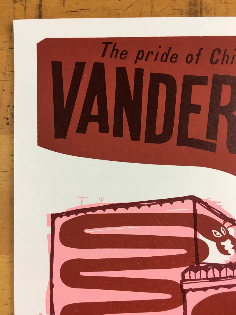 Gig Posters Vandermark 5 - 2004 Little Friends Of Printmaking Poster Madison, WI The North S