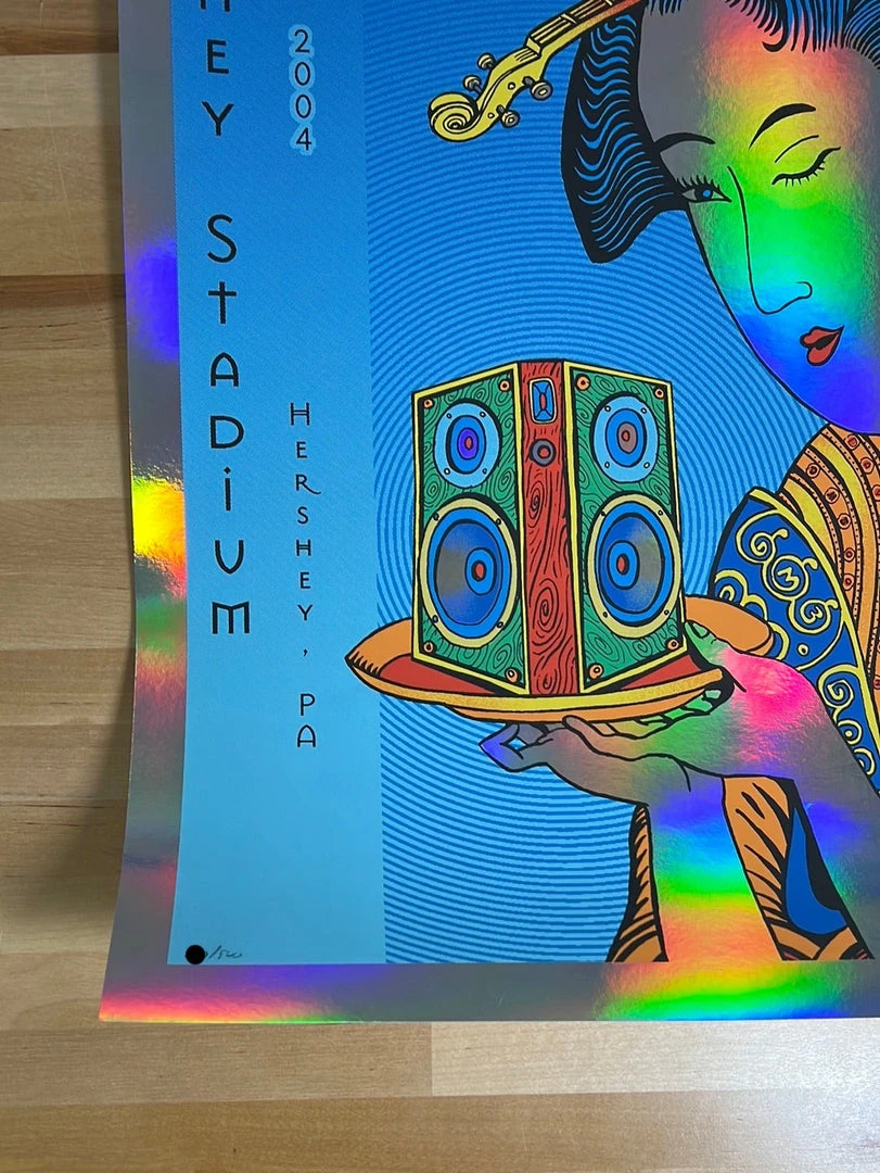 Dave Matthews Band - 2004 EMEK Poster Hershey Park Stadium PA FOIL