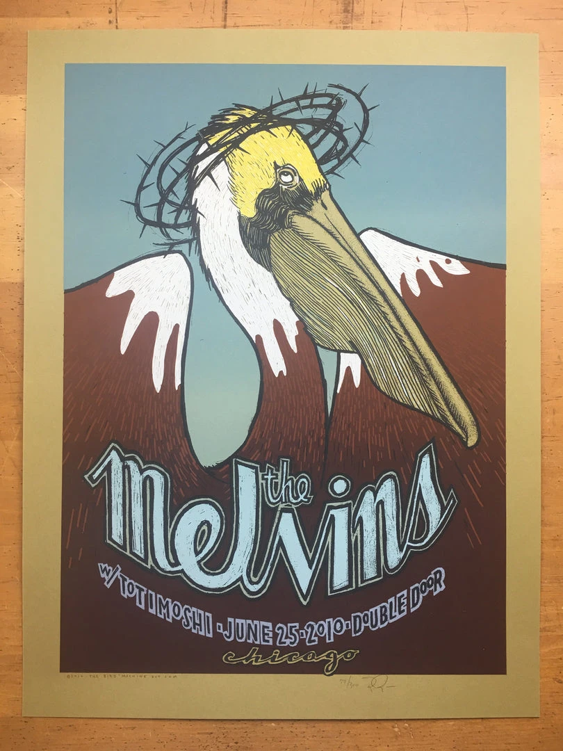 The Melvins - 2010 Jay Ryan Poster Chicago, IL Double Door