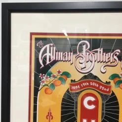 The Allman Brothers Band - 2002 Daniel Bretz Poster Chicago FRAMED
