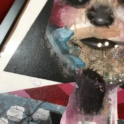 Untitled 15 - 2016 Collin Van Der Sluijs Original Painting FRAMED Signed