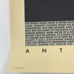 Art Prints Andy Gill - 2020 Shepard Fairey Poster Obey Anti-Hero UK Art Print