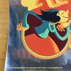 Art Prints Popeye The Sailor Meets Sindbad The Sailor - 2014 Tom Whalen Poster Foil Green V