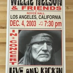 Willie Nelson - 2003 Franks Brothers 12/4 Poster Los Angeles, CA Gig Posters