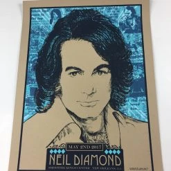 Gig Posters Neil Diamond - 2017 Xray Poster New Orleans, LA Smoothie Kings Theater