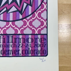 Yonder Mountain String Band - 2007 Tripp Poster Denver, CO The Fillmore Colorado