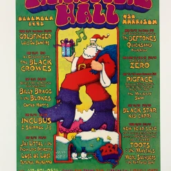 Dave Huckins MHP 54 December Santa Clause - 1998 Poster Maritime Hall San Fran 1st