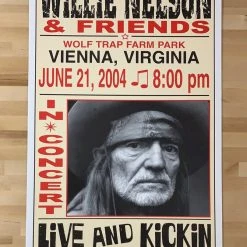 Gig Posters Willie Nelson - 2004 Franks Brothers 6/21 Poster Vienna, VA