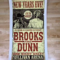 Brooks And Dunn - 1998 Ron Donovan Poster Anchorage, AK