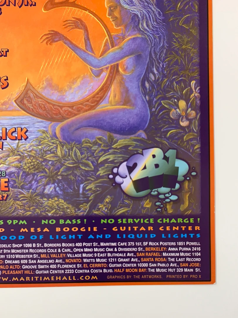 Sold Out Posters MHP 37 Maritime Hall - 1997 Poster September Wailers, Exodus San Fran 1st Gig Posters
