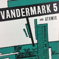 Gig Posters Vandermark 5 - 2004 Amy Jo Hendrickson Poster Minneapolis, MN