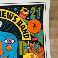 Methane Studios Dave Matthews Band - 2021 Methane Poster Irvine, CA