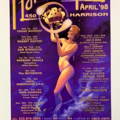 Kevin Haapala Gig Posters MHP 45 April - 1998 Poster Maritime Hall San Fran 1st