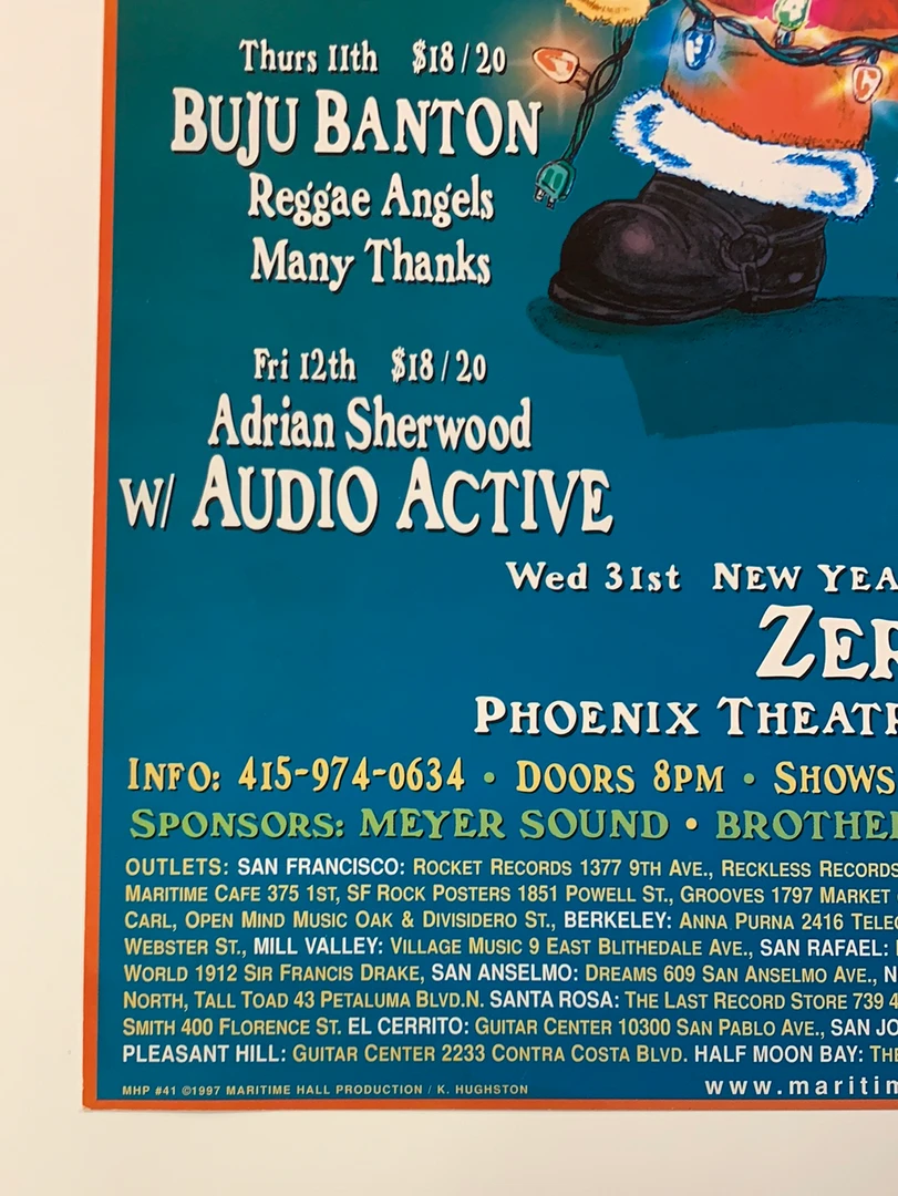 Kathie Hughston Gig Posters MHP 41 George Clinton - 1997 Poster Maritime Hall San Fran 1st