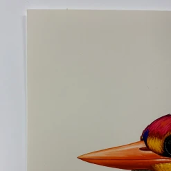 Fat Bird - 2020 Mike Mitchell Poster Rufous-Backed Dwarf Kingfisher 1st Art Prints