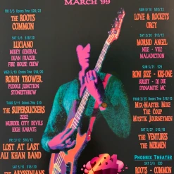 Greg Coiner Gig Posters MHP 60 March - 1999 Poster Maritime Hall San Fran 1st