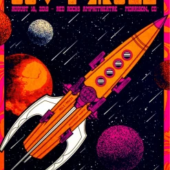 Colorado Govt Mule - 2019 Status Serigraph Poster Red Rocks, Morrison, CO