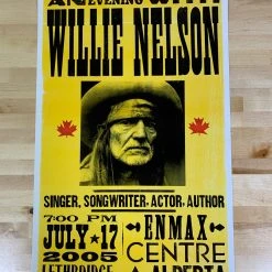 Gig Posters Willie Nelson - 2005 Franks Brothers Poster Lethbridge, Alberta