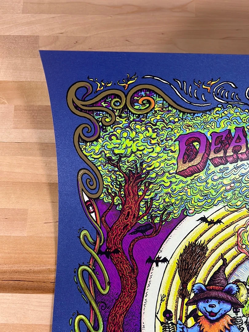 Gig Posters Dead & Company - 2021 Marq Spusta Poster Hollywood Bowl, CA Sapphire