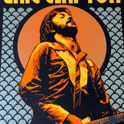 Eric Clapton - 2019 Scrojo Poster USA Tour Vegas, Phoenix, San Fran Gig Posters