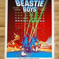 Beastie Boys - 1999 Dillon Naylor Poster 2nd Edition Australian Tour Gig Posters