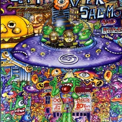 Colorado Leftover Salmon & Friends - 2009 Scramble Campbell Rizzi Poster Denver, CO Ogden Theatre