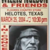 Willie Nelson - 2004 Franks Brothers 3/25 Poster Helotes, TX