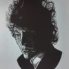 Bob Dylan The Rolling Stone - 2014 Brian Methe Art Print Blue Variant