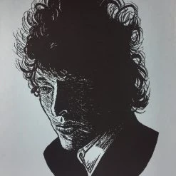 Bob Dylan The Rolling Stone - 2014 Brian Methe Art Print Blue Variant