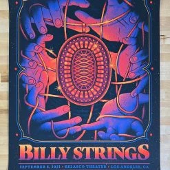 Half Hazzard Press Billy Strings - 2021 Half Hazard Poster Los Angeles, CA Gig Posters