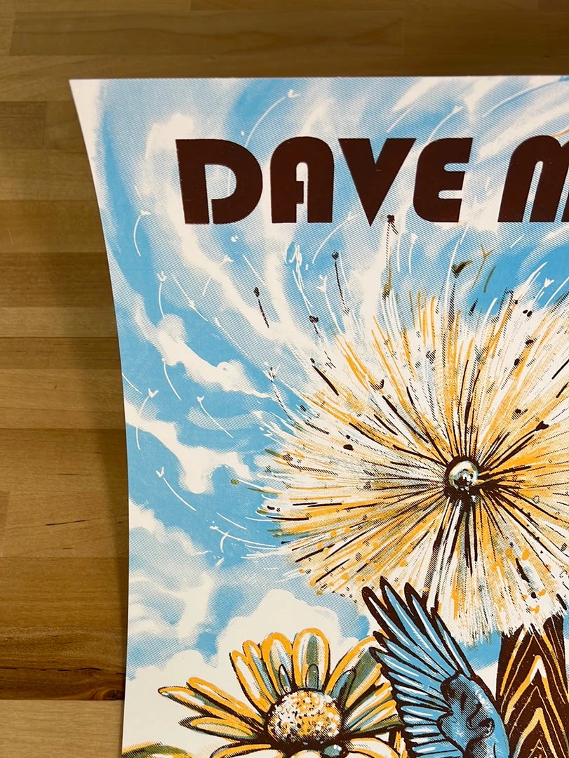 Dave Matthews Band - 2021 Zeb Love Poster Fiddler's Green, CO 10/9