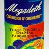 Megadeth - 1995 Matt Getz Poster San Diego, CA Del Mar Gig Posters