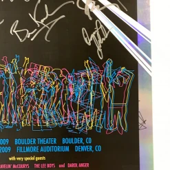 Colorado Yonder Mountain String Band - 2009 Art-i-fact Poster, CO FOIL Fillmore