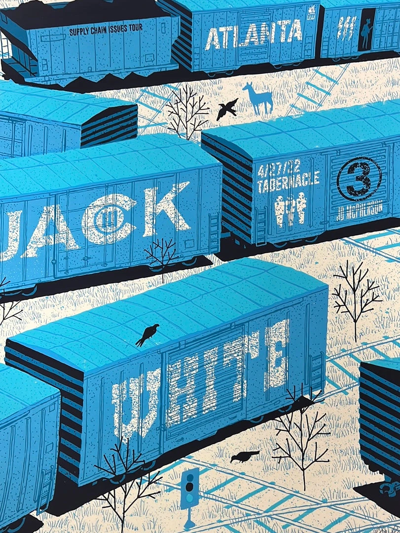Gig Posters Jack White - 2022 Methane Studios Poster Atlanta, GA N2