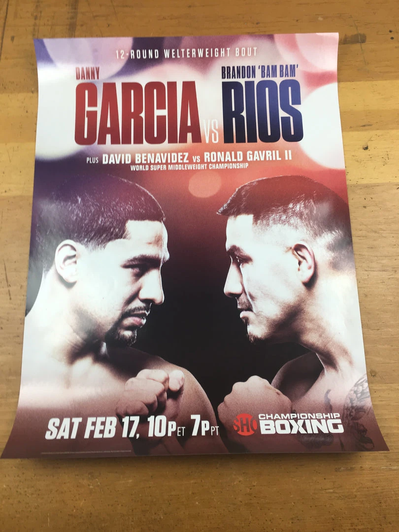 Sold Out Posters Boxing - 2018 Poster Garcia Vs Rios Benavidez Vs Gavril II
