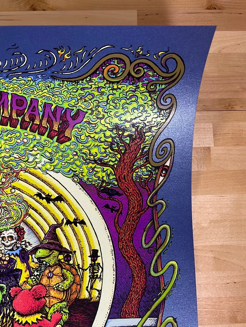Gig Posters Dead & Company - 2021 Marq Spusta Poster Hollywood Bowl, CA Sapphire