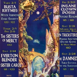 Kevin Haapala MHP 43 February - 1998 Poster Maritime Hall San Fran 1st Gig Posters