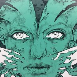 Pig Lady - 2008 John Dyer Baizley Poster Teal Art Prints