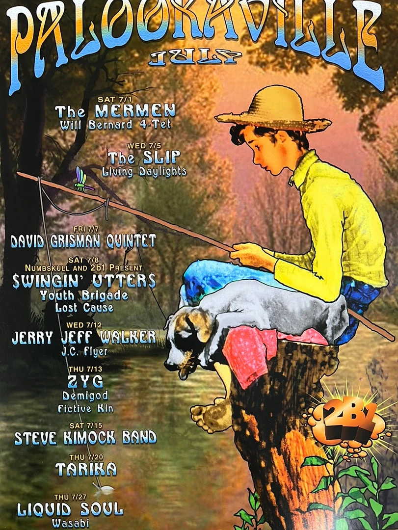 The Artworks Gig Posters MHP 96 July - 2000 Poster Palookaville Santa Cruz, CA 1st