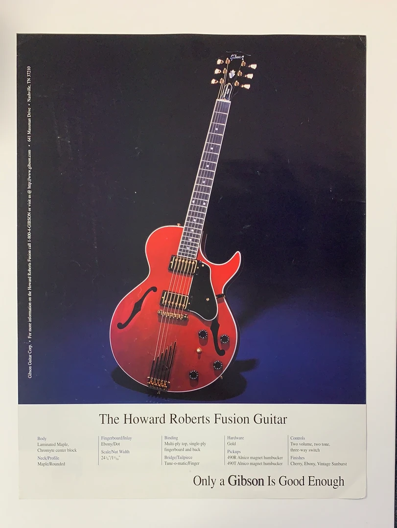 Michael Halsband The Wallflowers - Michael Ward Double Sided Poster Gibson Guitar USA