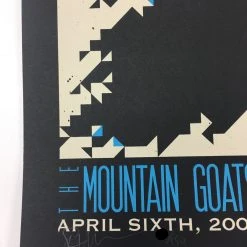 Gig Posters The Mountain Goats, John Vanderslice, Tallest Man On Earth - 2009 Todd Slater Po