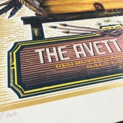 The Avett Brothers - 2014 Zeb Love Poster Salt Lake City, UT, Red Butte Garden