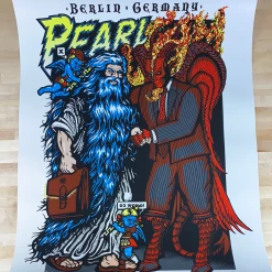 Ames Brothers Pearl Jam - 2012 Brad Klausen Ames Bros Poster S/N O2 World Berlin Germany Gig Posters
